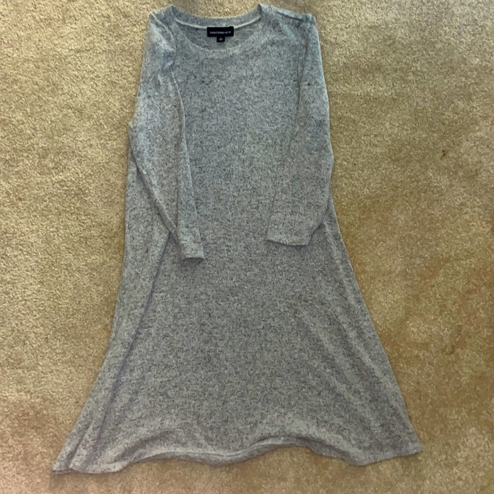 Fortune Ivy Tunic Sweater Dress, Medium